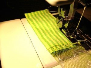 Sew a zigzag to reduce fraying.